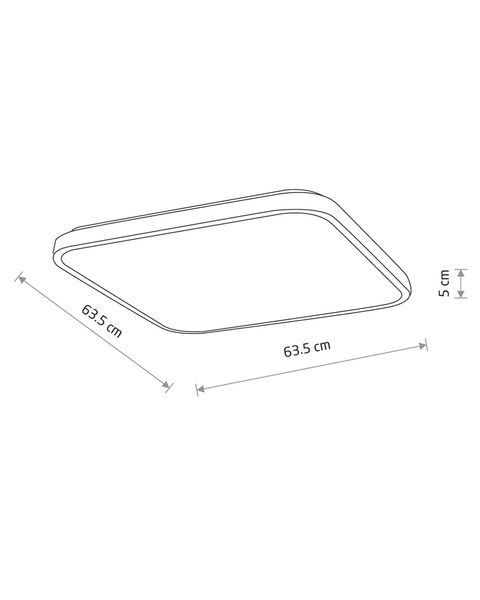 Стельовий світильник Nowodvorski AGNES SQUARE LED PRO 64W IP44 чорний для вітальні та офісу 10988 10988 фото