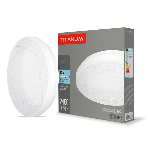 LED светильник настенно-потолочный TITANUM 32W 5000K Орбита TLCL-325OR фото