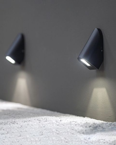 Вуличне бра Nowodvorski CLINE LED 3W 3000K IP54 чорне компактне для фасаду та входу 11377 11377 фото
