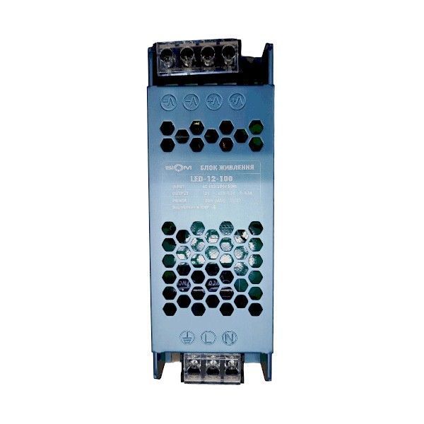 Источник питания BIOM 12V 100W 8.3A LED-12-100 для LED освещения 00-00023436 фото