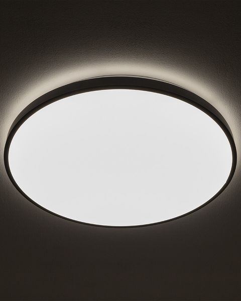 Стельовий світильник Nowodvorski AGNES ROUND LED PRO 64W IP44 чорний для вітальні та офісу 10975 10975 фото