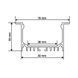 Алюмінієвий профіль BIOM ЛСВ-55 32&times;55 мм анодований для світлодіодної стрічки, продаж метрами 00-00014277 фото 2