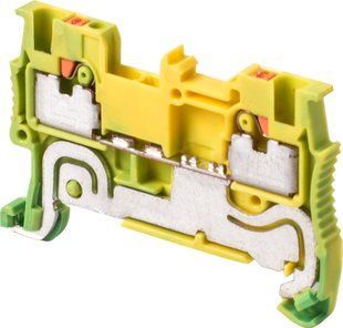 Клеммная колодка наборная заземляющая на DIN-рейку e.tc.z.din.spring.1,5 s070012 s070012 фото