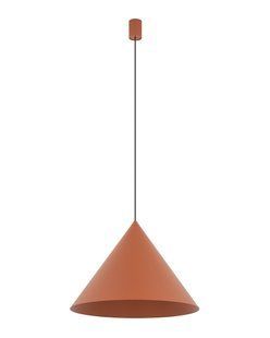 Підвісний світильник Nowodvorski ZENITH L TERRACOTTA GU10 теракотовий великий для акценту 11483 фото