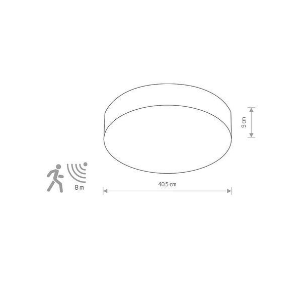 Светильник Nowodvorski ARENA WHITE SENSOR PL 10186 фото