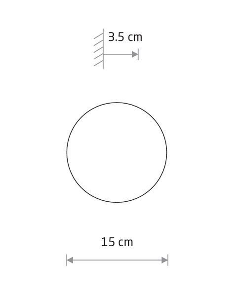 Бра Nowodvorski RING TIMBER LED S 7W 3000K из фанеры и стали декоративный диаметр 15см 11288 фото