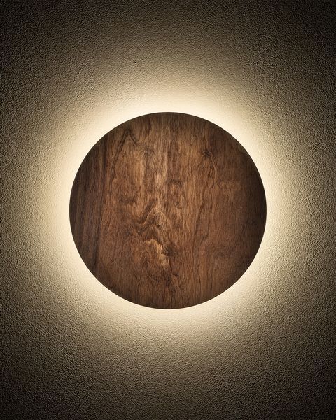 Бра Nowodvorski RING TIMBER LED S 7W 3000K из фанеры и стали декоративный диаметр 15см 11288 фото
