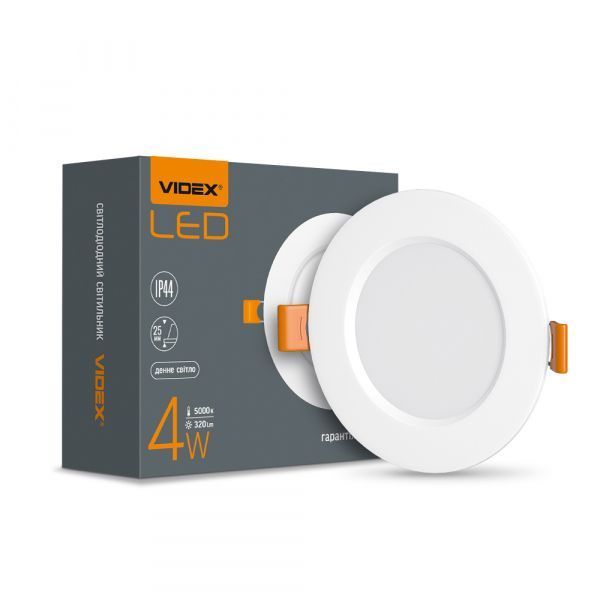 Точечный врезной светильник Videx 26337 Backlight VL-DLBR-045, 4 Вт, 320 лм, 5000K VL-DLBR-045 фото