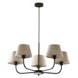 Люстра подвесная TK-Lighting CHICAGO 5 черная для гостиной 3989 фото