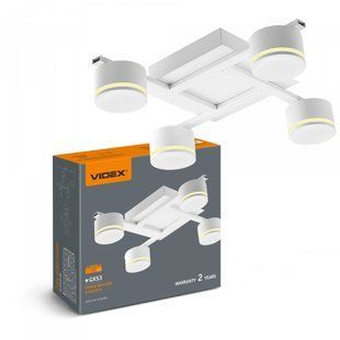Светильник VIDEX под лампу 4xGX53 накладной Белый (VL-SPF31-4W) VL-SPF31-4W фото