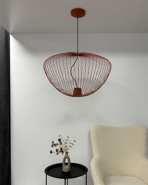 Підвісний світильник Nowodvorski PUMPKIN L TERRACOTTA E27 теракотовий великий 11494 фото