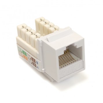 Модуль KeyStone RJ45 UTP, кат.5е, SLIM (білий) WL9002 WL9002 фото