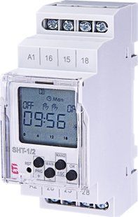 Программируемый цифровой таймер отключения ETI 002470054 SHT-1/2 UNI 12-240 AC/DC (2x16A AC1) 2470054 фото