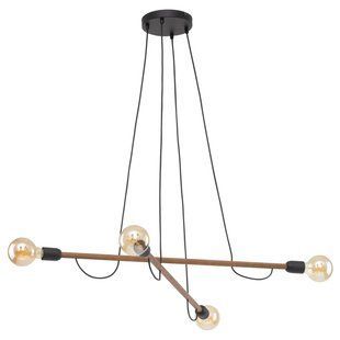 Підвісний світильник, люстра HELIX WOOD Горіх 4 4949 TK-LIGHTING 4949 фото