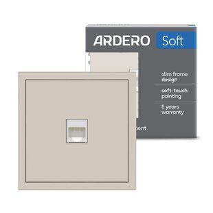 Комп'ютерна розетка Ardero Soft пісочна RJ45 для інтернету 81194 фото