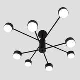 Світильник стельовий LUMINARIA RAY 8xGX53 (4+4) BLACK 230V IP20 6951427267573 фото