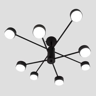 Потолочный светильник LUMINARIA RAY 8xGX53 (4+4) BLACK 230V IP20 6951427267573 фото