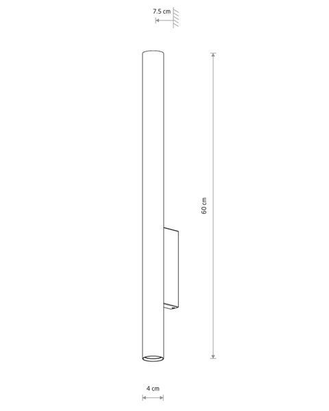 Бра Nowodvorski FOURTY WALL XL GU10 2&times;10W чорне 60 см для сучасних інтер'єрів 10759 фото