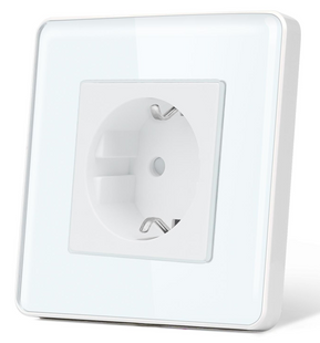 Умная WiFi розетка Белый Стекло из З/К + Шторки G86D-ST.WF.WT) G86D-ST.WF.WT фото