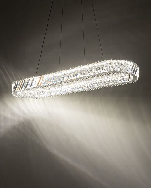 Підвісний світильник Nowodvorski LUXORA OVAL LED 40W овальний для вітальні та офісу 11707 фото