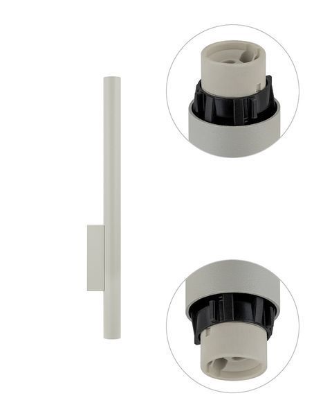 Бра Nowodvorski FOURTY WALL XL GU10 2&times;10W Silk Gray 60 см для вітальні та коридору 10892 фото