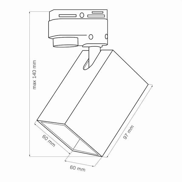 Трековый светильник Goldlux Square GU10 321756 321756 фото