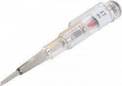 Индикатор-тестер E-NEXT e.tool.test08, 140х3,5 прямой шлиц, АС/DC70-250В. t001108 фото