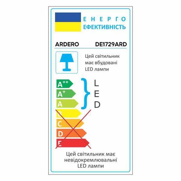 Светодиодный настольный светильник Ardero DE1729ARD 9Вт черный 01959 фото