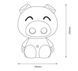 Дитячий світильник PIG LED DIM ZumaLine KDR-603B-PK KDR-603B-PE фото 5