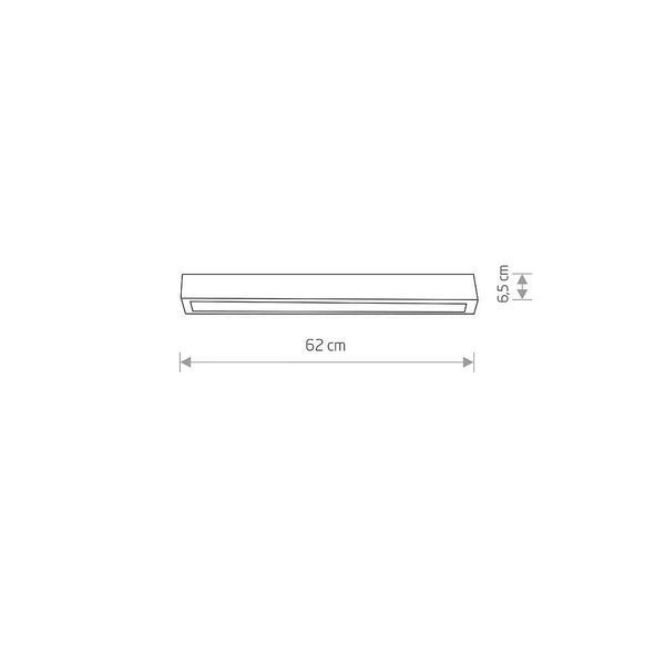 Светильник Nowodvorski STRAIGHT LED GRAPHITE CEILING 60 PL 7552 фото