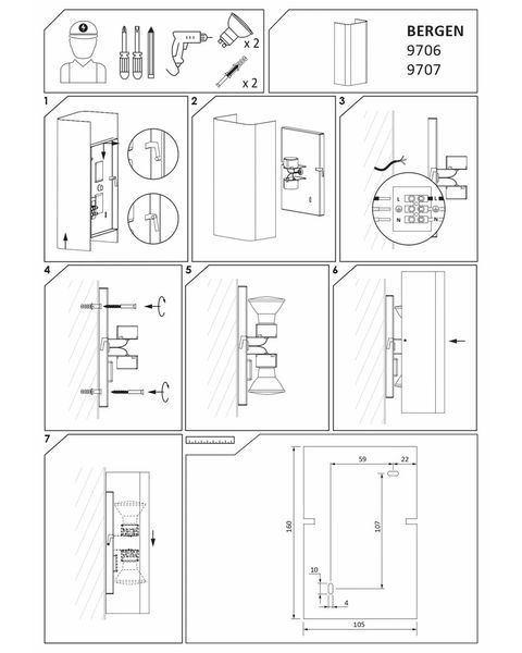 Світильник Nowodvorski BERGEN GRAPHITE PL 9707 фото