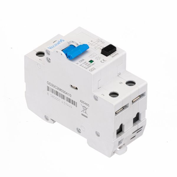 Дифавтомат Vector 20A C 2P 30mA тип A 10kA GDP20C2M030A10 фото