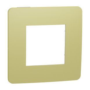 Однопостовая рамка Schneider Electric NU280211 (зеленое яблоко/белый) NU280211 фото