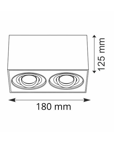 Точечный светильник Goldlux Hadar Q2 2xGU10 10W IP20 313140 313140 фото