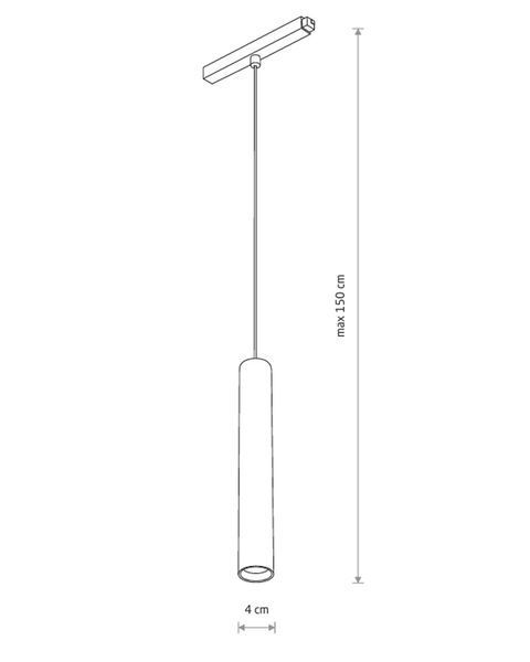 Магнитный трековый светильник Nowodvorski 11641 LVM Roller LED 9W 4000K белый 11641 фото