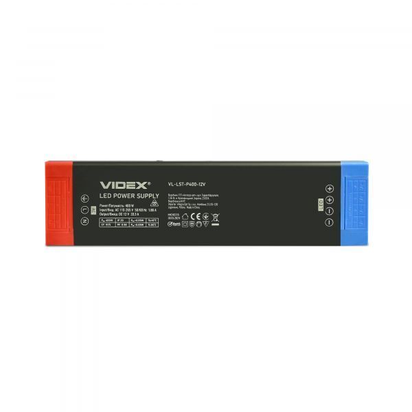 Блок питания для LED ленты VIDEX DC12V 33.3A 400W IP20 (VL-LST-P400-12V) VL-LST-P400-12V фото
