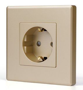 Умная розетка с WiFi Золото из С/К + Шторки (P86-ST.WF.GD) P86-STWF.GD фото