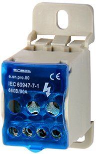 Блок распределительный e.sn.pro.80 на Din-рейке p0680001 p0680001 фото