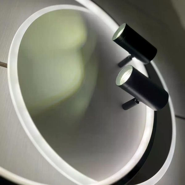 Светильник потолочный светодиодный LUMINARIA GEOMETRIA DOWNLIGHT 65W 2R 400/490 WHITE/BLACK 220V IP20 с пультом ДУ 6951427268655 фото