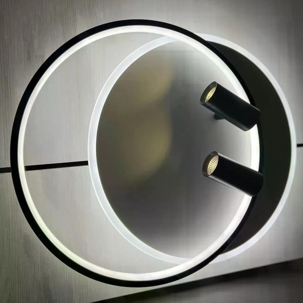 Светильник потолочный светодиодный LUMINARIA GEOMETRIA DOWNLIGHT 65W 2R 400/490 WHITE/BLACK 220V IP20 с пультом ДУ 6951427268655 фото