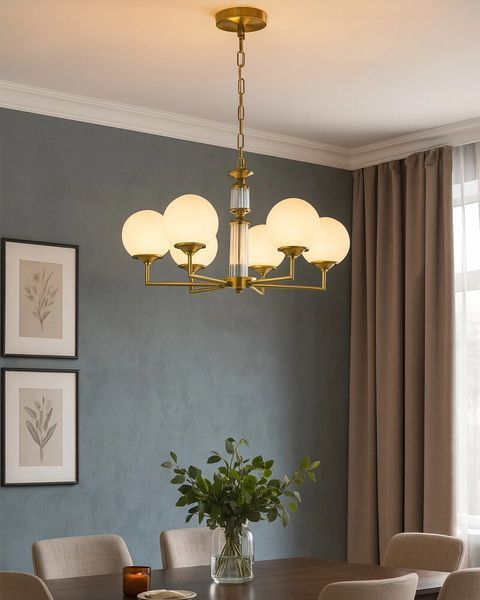 Люстра Edlin PL321163-6 Amiria (латунь) PL321163-6 фото