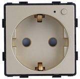 Механизм WiFi розетки Золото, З/К + Шторки (86-WF1F-GD) 86-WF1F-GD фото