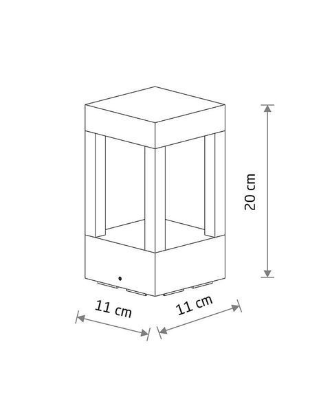 Вуличний світильник Nowodvorski 12018 Corto LED 1x7W 3000K чорний IP65 12018 фото