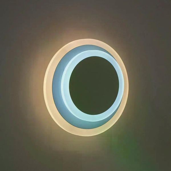 Светильник настенный светодиодный, бра LUMINARIA GEOMETRIA ROUND 12W R185 WHITE 220V IP20 6951427262776 фото