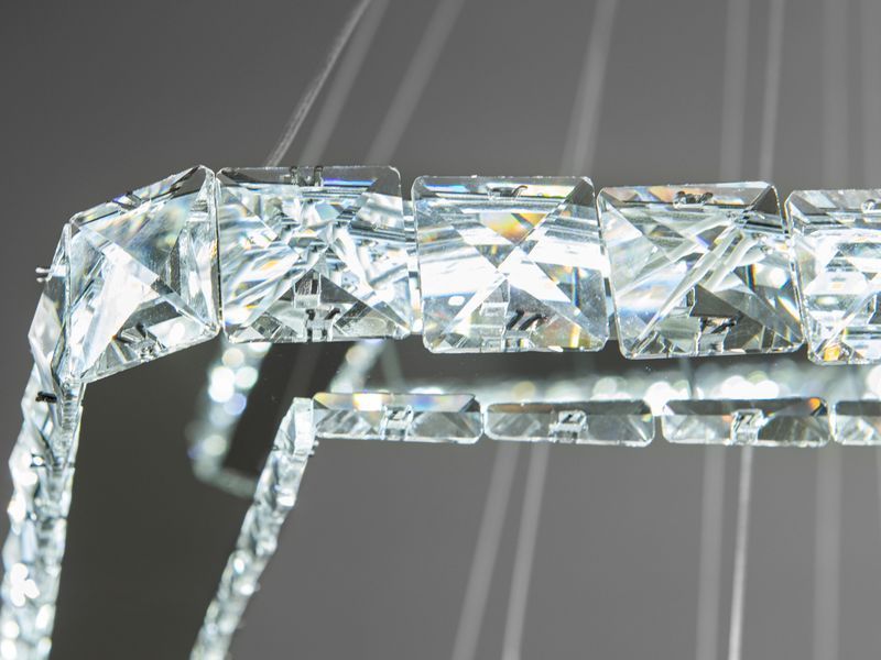 Люстра светодиодная хрустальная Diasha LED module Хром 828/800BR 828/800BR фото